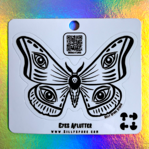Product photo for Eyes Aflutter sticker