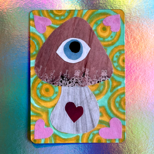 Mushroom 2 ACEO front product photo