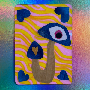 Mushroom 3 ACEO front product photo